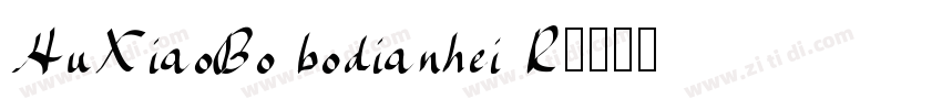 HuXiaoBo bodianhei R字体转换